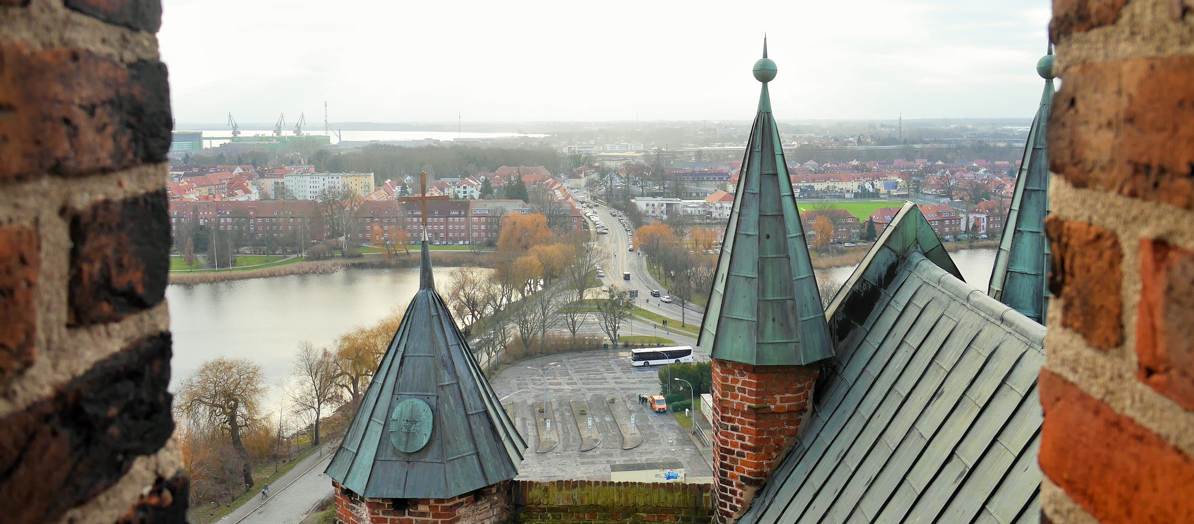 Stralsund von oben 