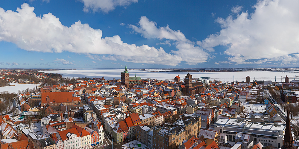 Stralsunder Altstadt im März