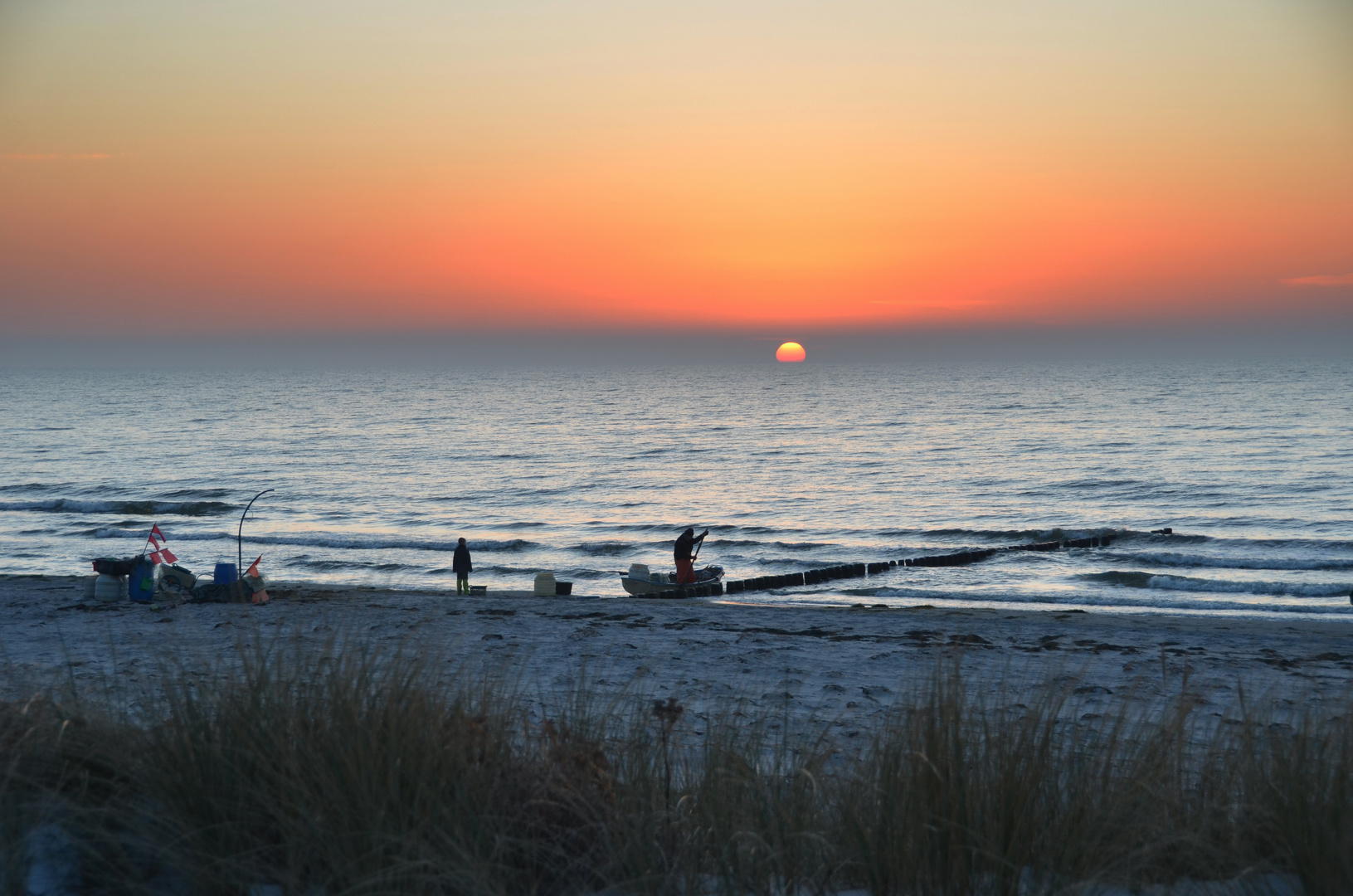 Strand Abend Februar 