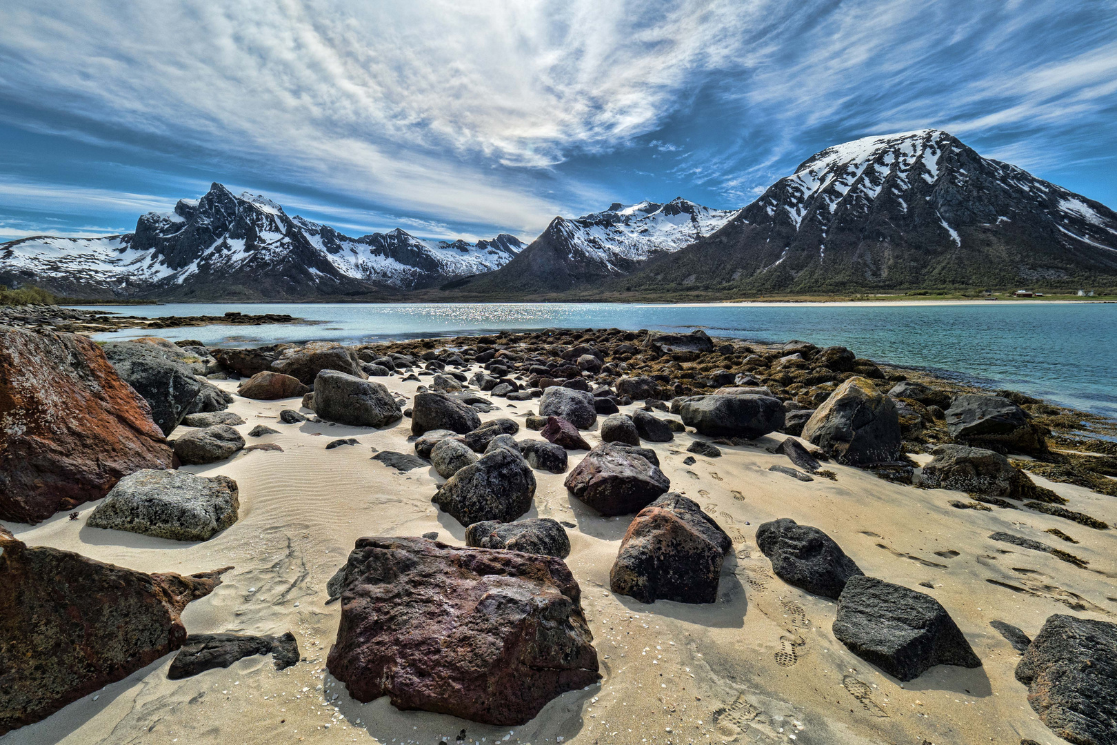 Strand am Austnesfjorden Lofoten