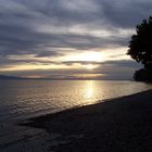 Strand am Bodensee am Abend