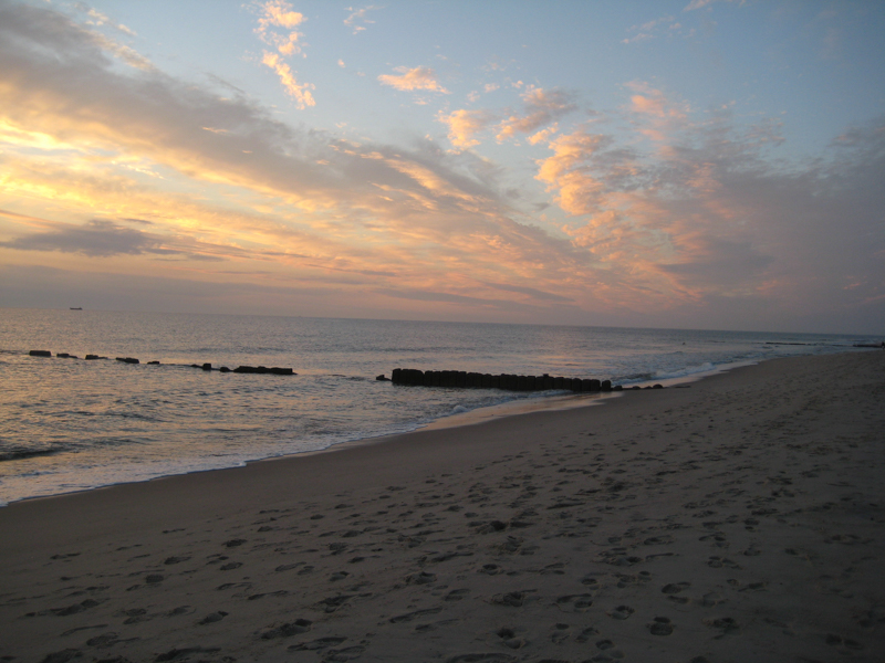 Strand am roten Kliff bei Kampen