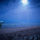 Strand am Roten Meer bei Nacht.