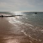 Strand am späten Nachmittag