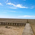 Strand an der Grenze zwischen Nordsee und Elbe