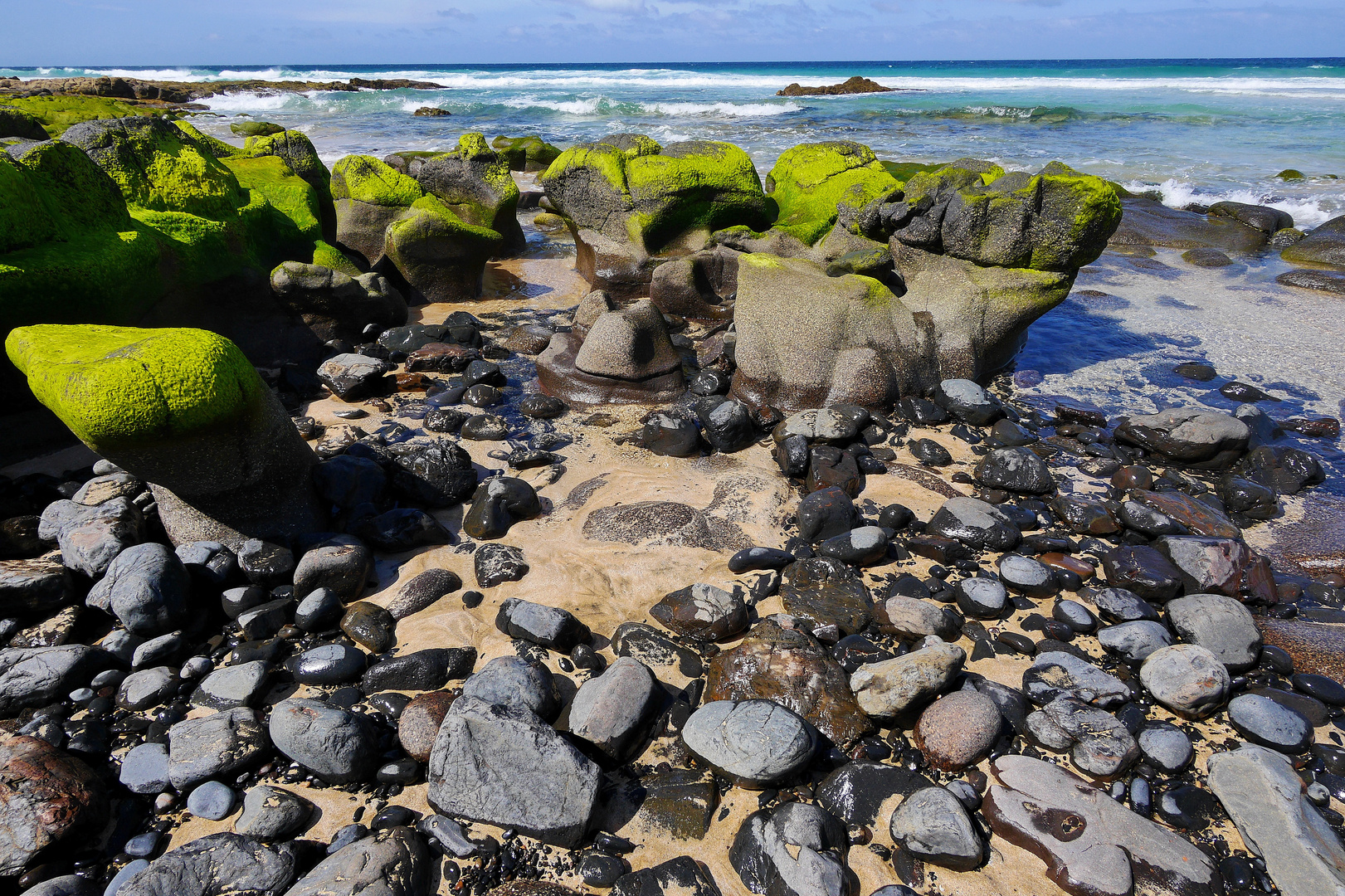 Strand an der Nordwestküste von Fuerteventura...