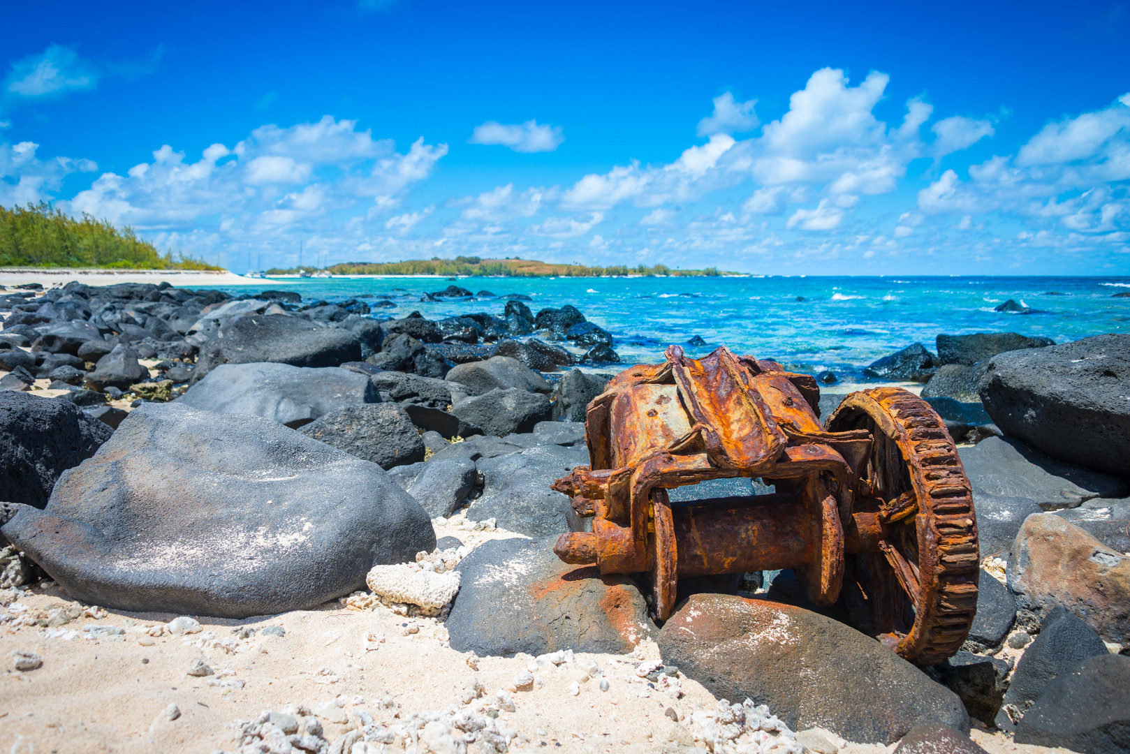 Strand auf Flat Island, Mauritius