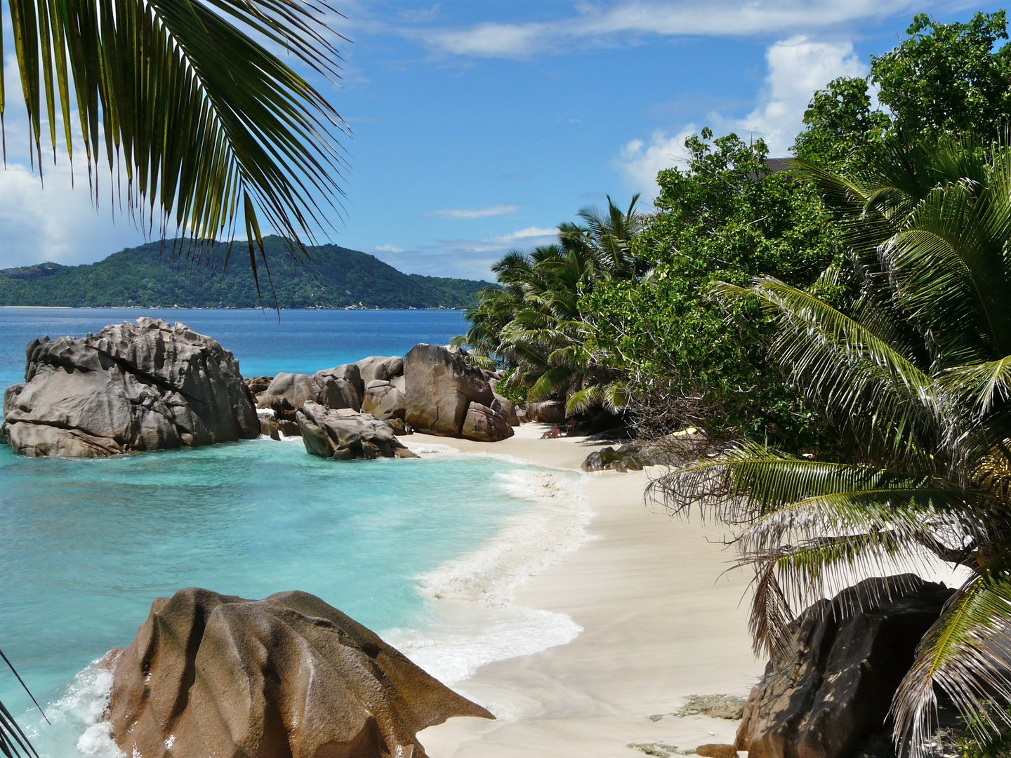 Strand auf La Digue