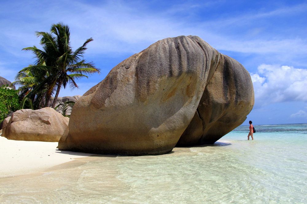 Strand auf La Digue