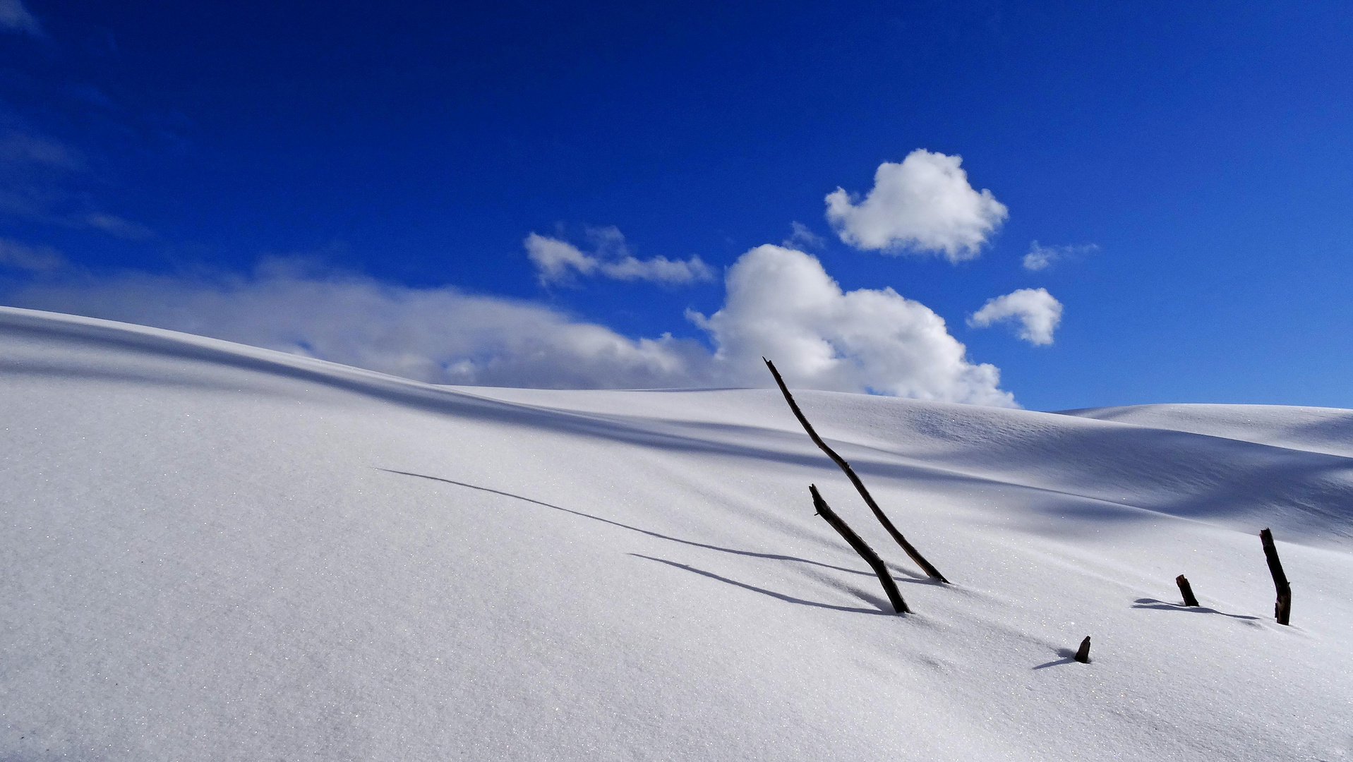 Strand aus Schnee