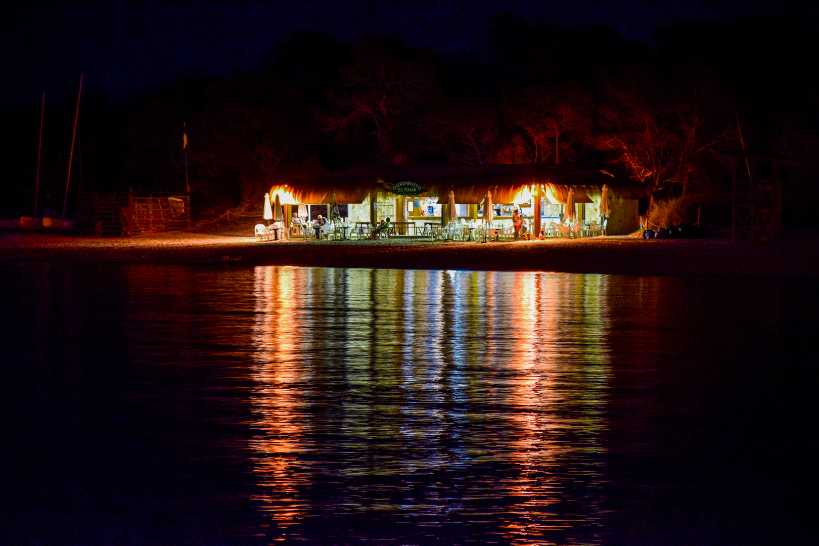 Strand bar nachts