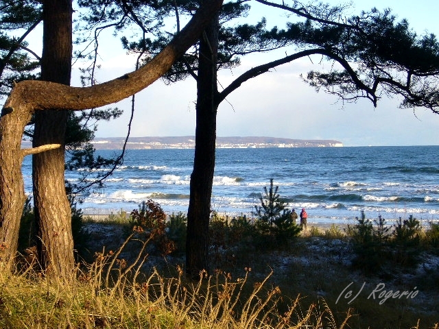 Strand bei Binz , Insel Rügen im Winter