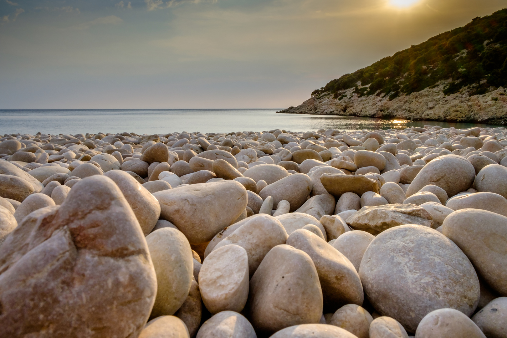 Strand bei blauer Grotte (Lubenice/Cres)