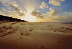 Strand bei Bredene in der Nähe von Brügge