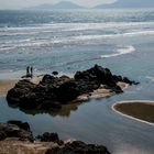 Strand bei Busan Südkorea