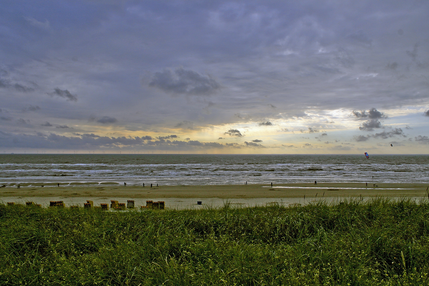 Strand bei Egmont_Holland, Abendstimmung