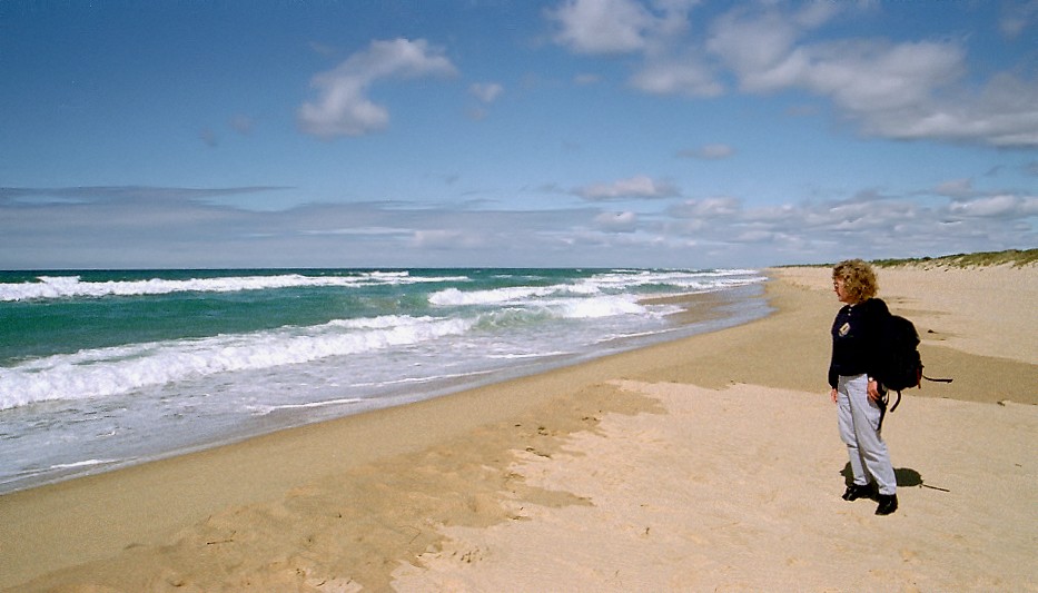 Strand bei Lakes Entrance.