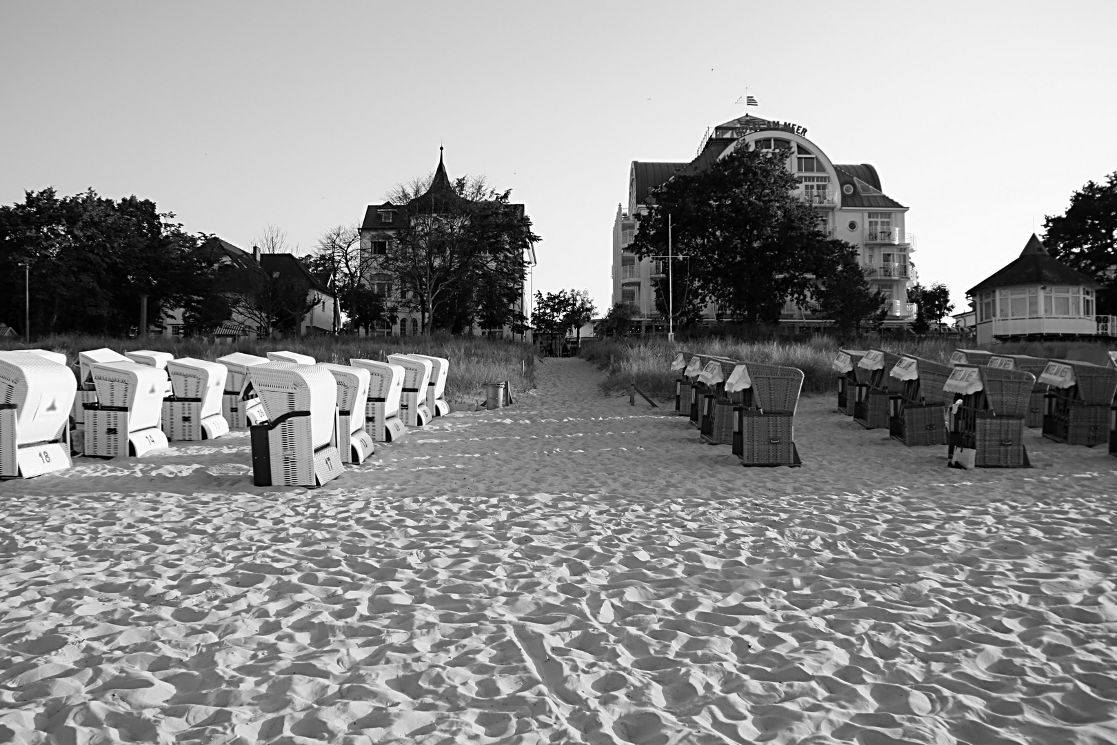 Strand bei Menschenleere