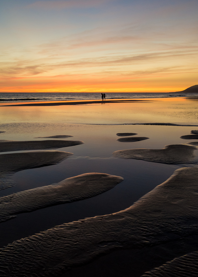 Strand bei Niedrigwasser, Marokko 09/2014