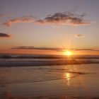 Strand bei Sonnenuntergang 