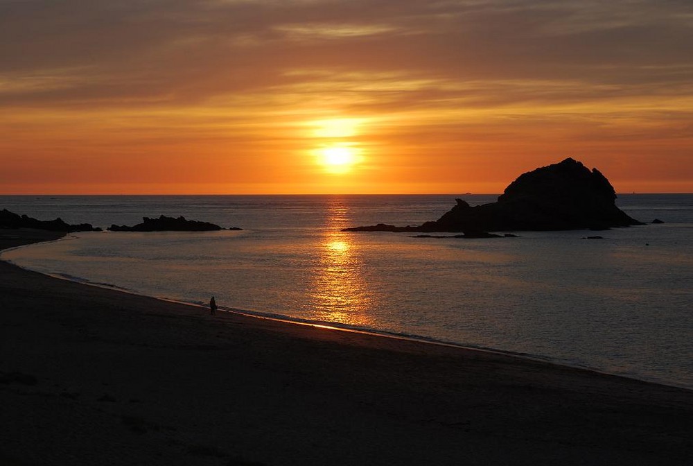 Strand bei St.Malo super Abend