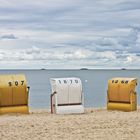 Strand bei Wyk auf Föhr/Blick auf die Halligen