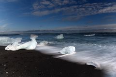 Strand beim Jökulsárlón