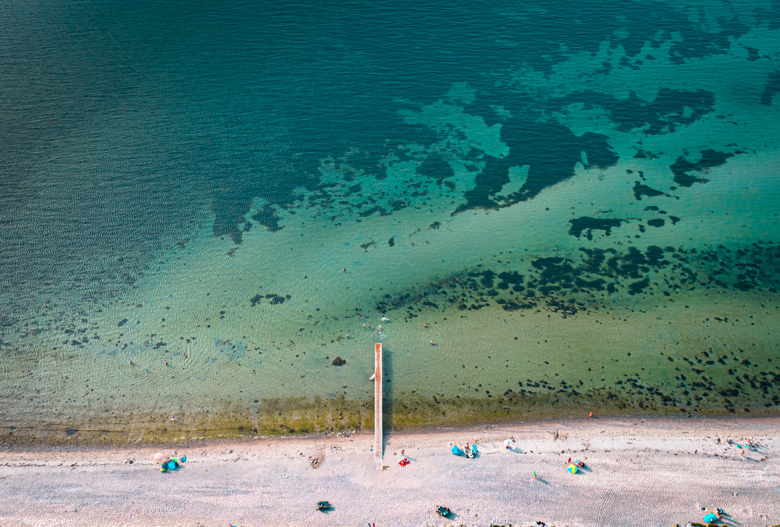 Strand Dänemark aus der Vogelperspektive