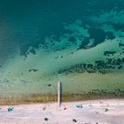 Strand Dänemark aus der Vogelperspektive