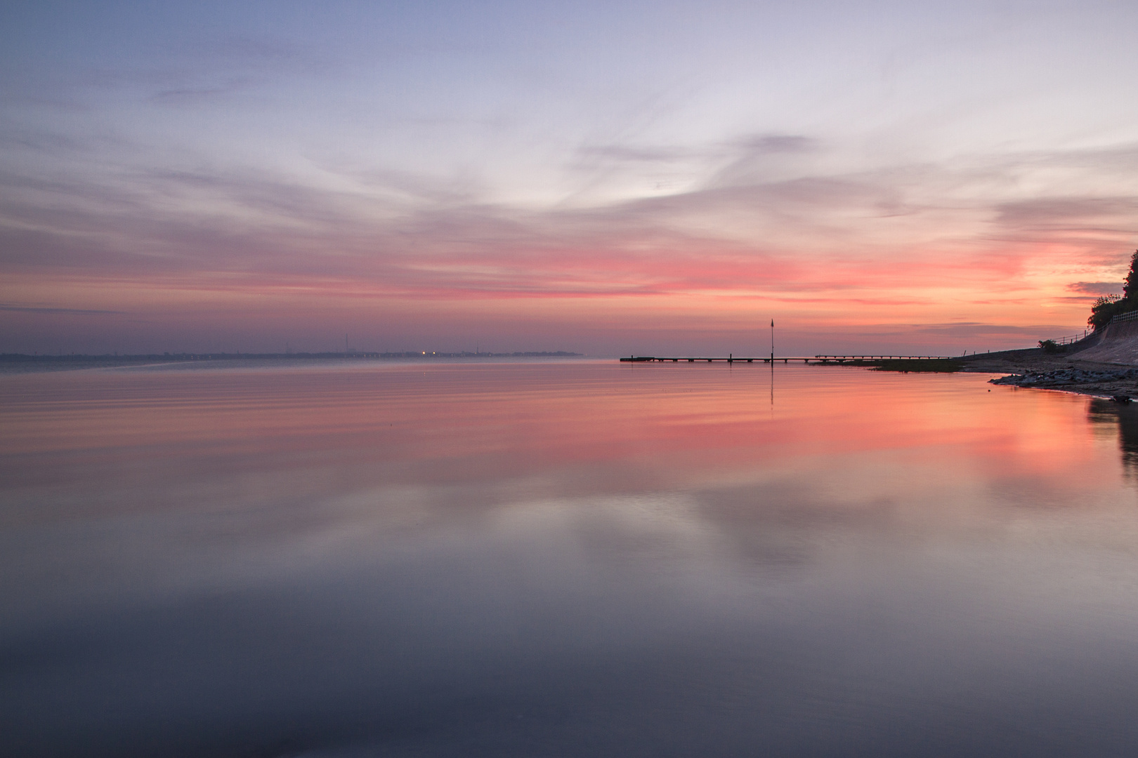 Strand Dangast am frühen Morgen