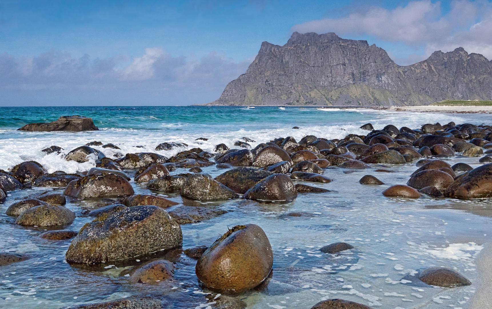 Strand der Kugelsteine