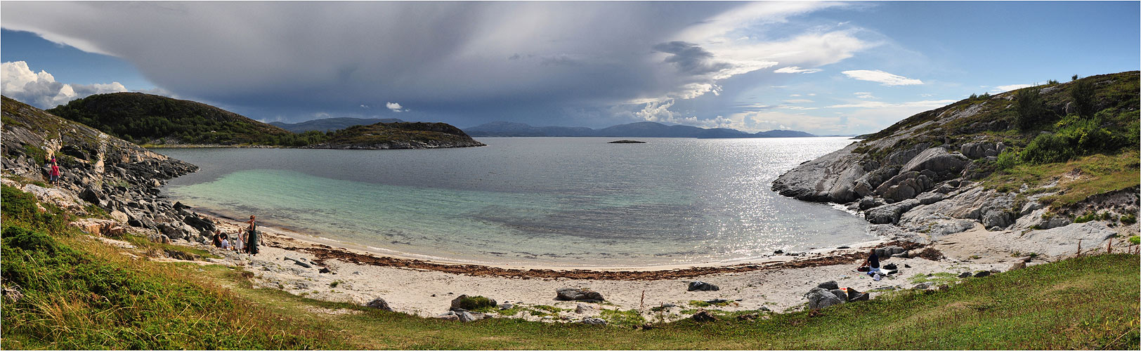 Strand Hesthagan bei Abelvær