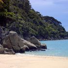 Strand im Abel Tasman Nationalpark bei Nelson, Neuseeland