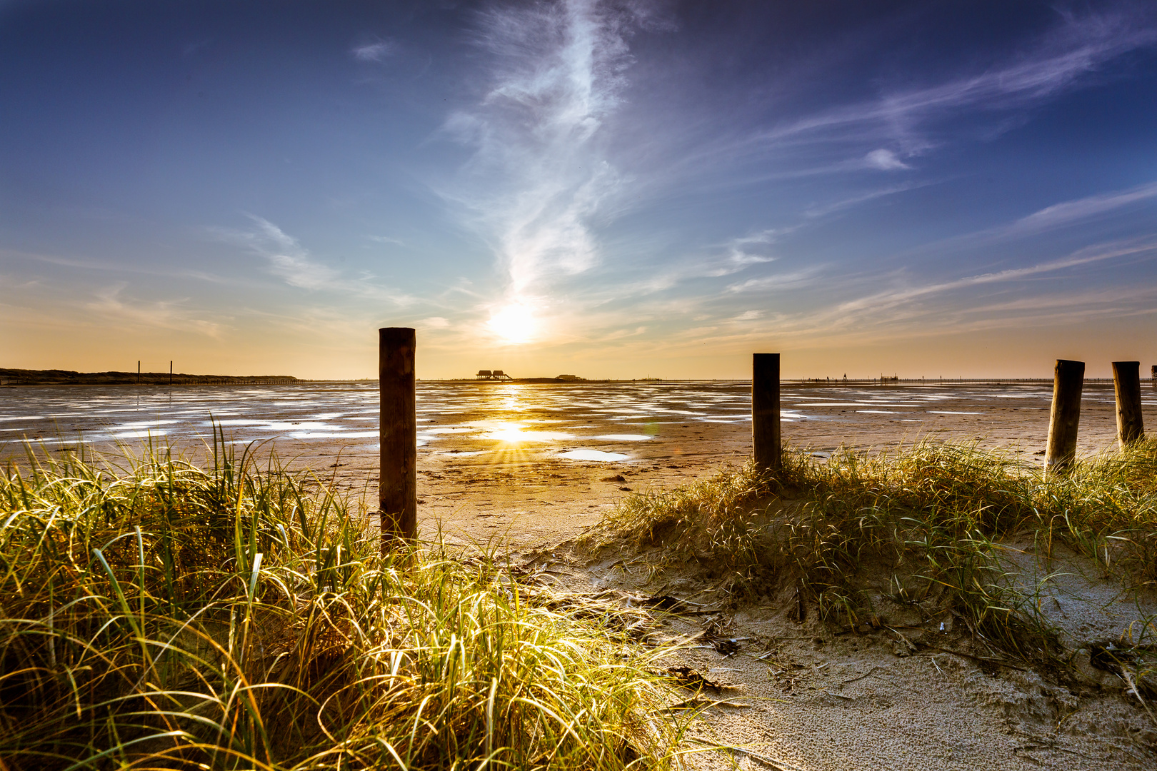 Strand im Abendlicht