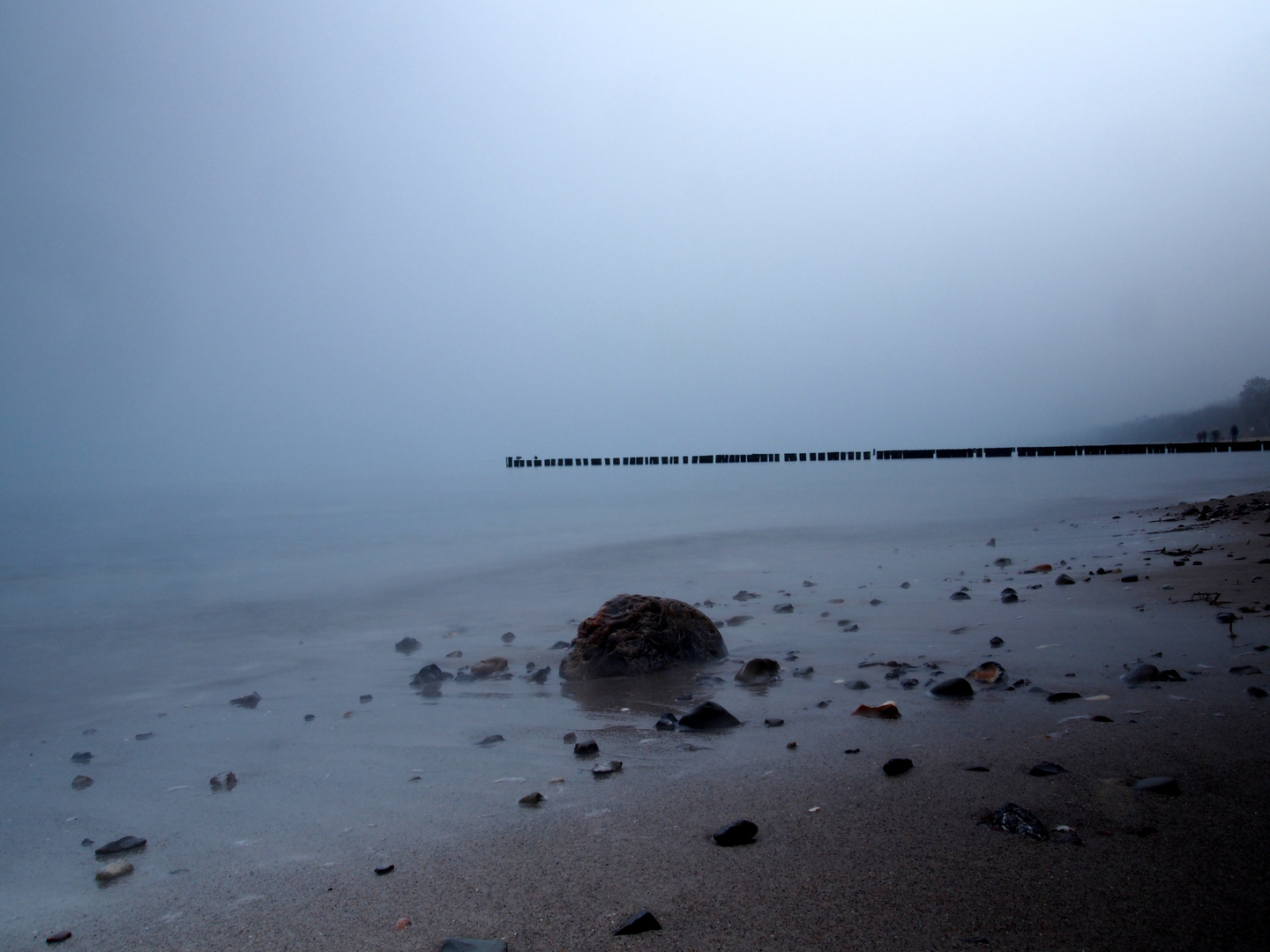 Strand im Dezember