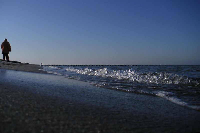 Strand im Dezember