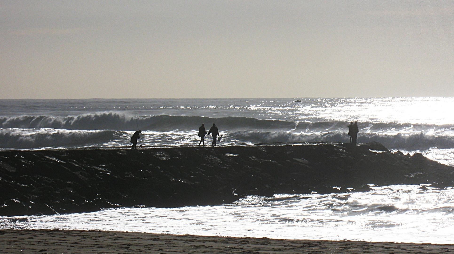 Strand im Dezember