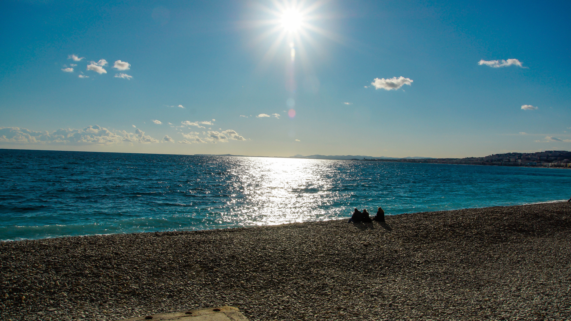 Strand im Februar