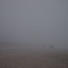 Strand im Nebel