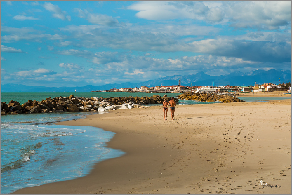 Strand im Oktober