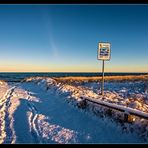 Strand im Schnee /5.