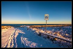 Strand im Schnee /5.