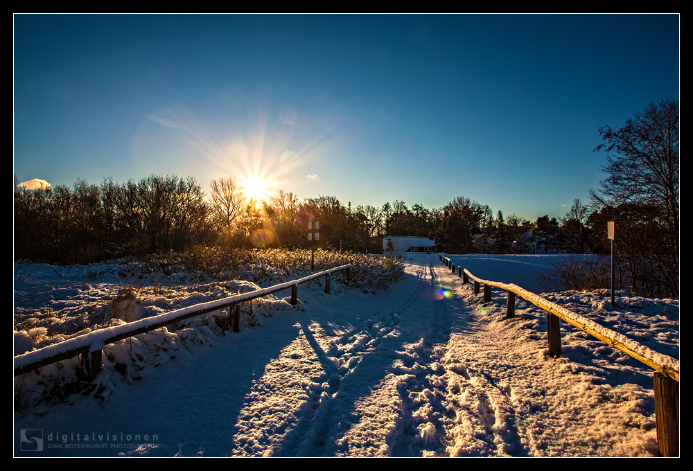 Strand im Schnee /6.