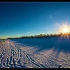 Strand im Schnee