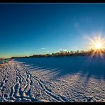 Strand im Schnee