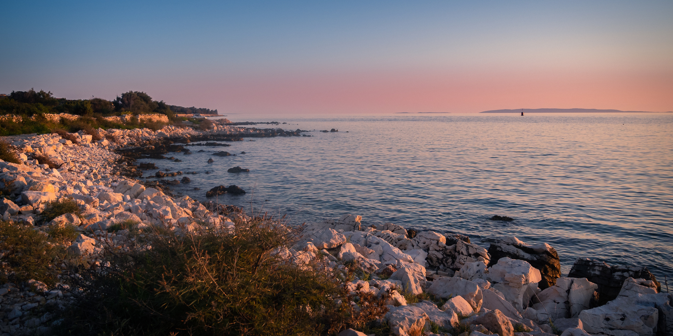 Strand im Sonnenuntergang