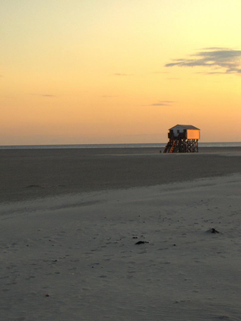 Strand im Sonnenuntergang