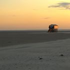 Strand im Sonnenuntergang