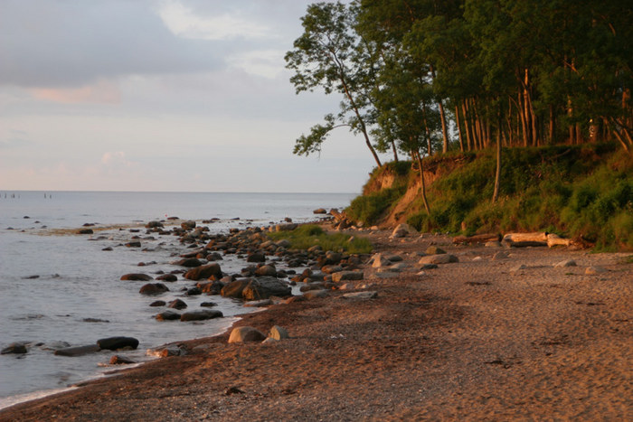 Strand-im-Streiflicht