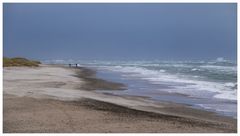 Strand im Sturm